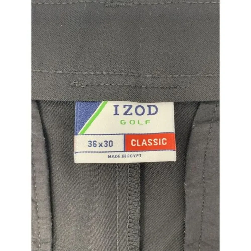 Izod Golf Black Classic Fit Straight Leg Men's Pants‎ Size W36 L30